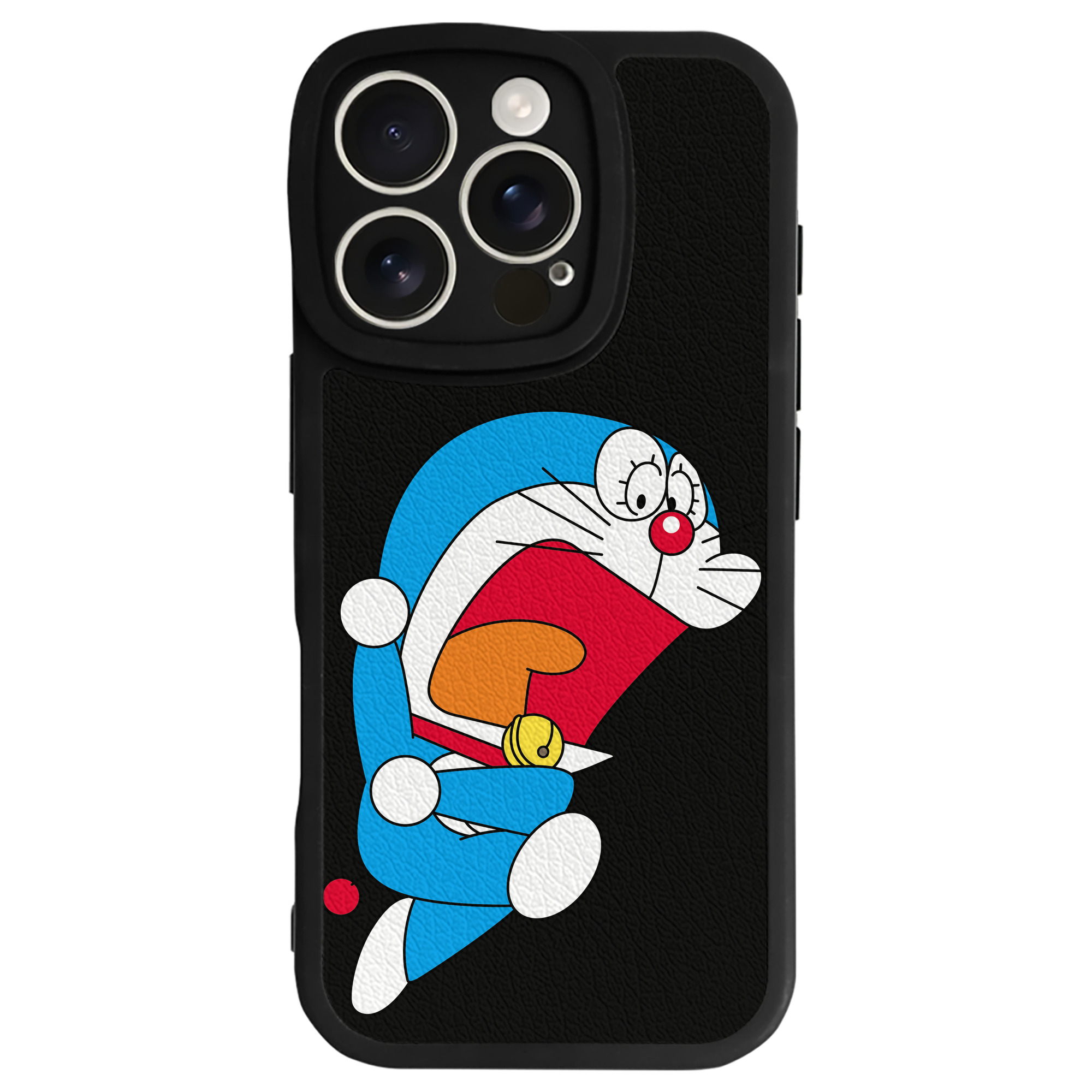 （画像用） ドラえもん Doraemon 【iPhone 16シリーズ対応】シリコンスマホケース（レザー調） 材質：シリコン
